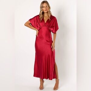 Petal & Pup Red Midi Dress